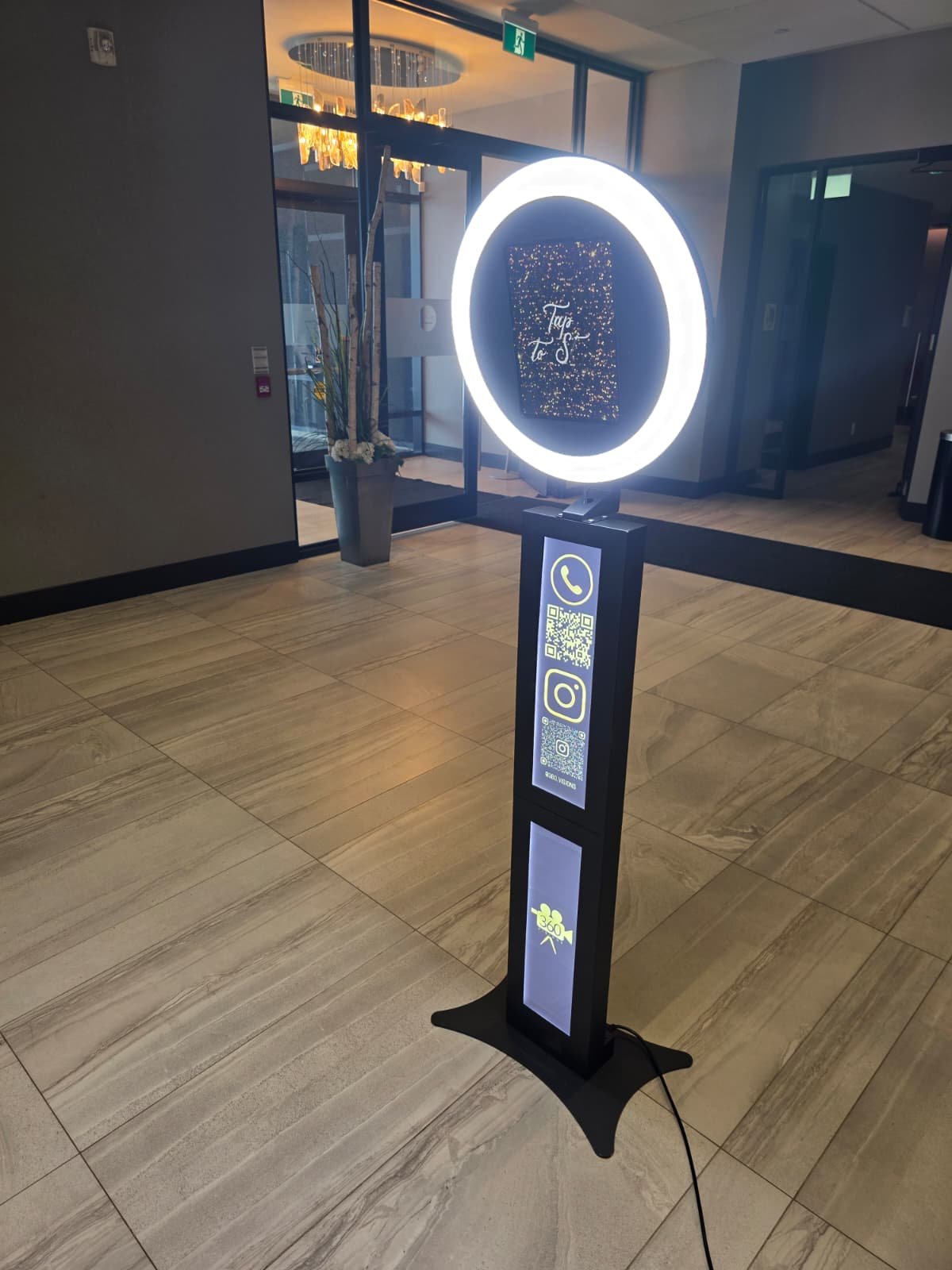 360 Visions premium photo booth setup
